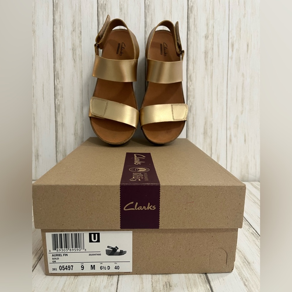 Clarks Gold Women's Sandals